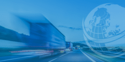 Lorries on a highway, representing road freight